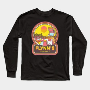 Flynns arcade retro Long Sleeve T-Shirt